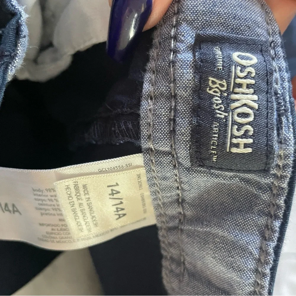 OshKosh Blue Flat Front Shorts